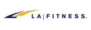 LA Fitness logo - a Legacy Maintenance Services client.